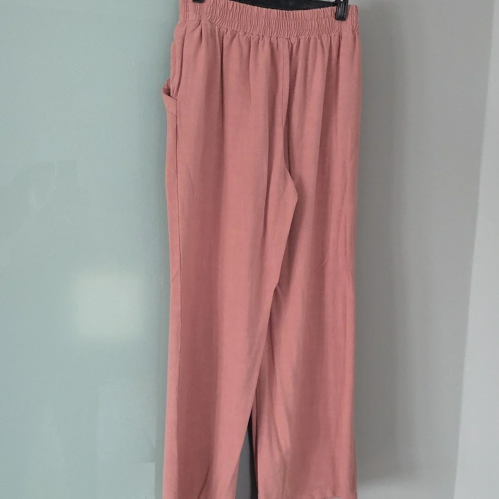 NWOT Sienns Sky Size M Linen Blend Pants - Picture 2 of 3